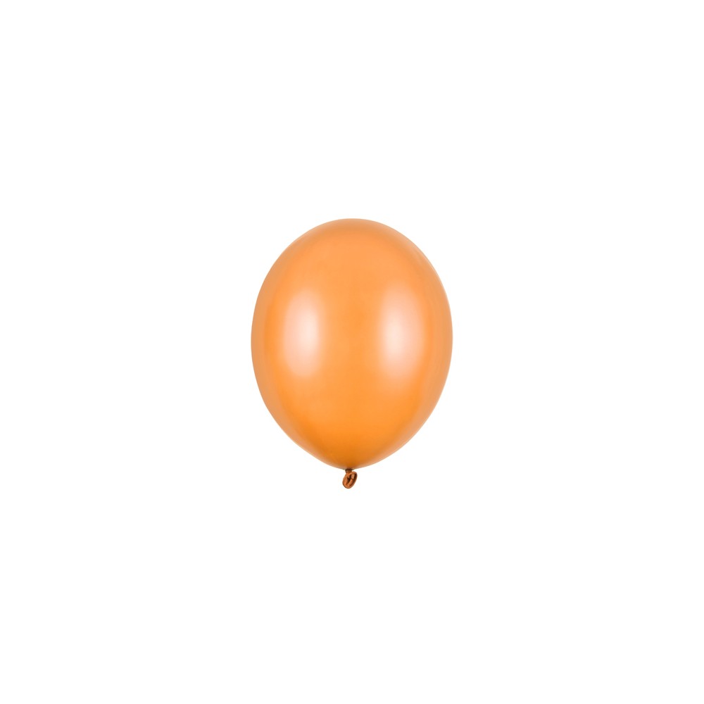 100 Ballons Strong 12cm - Orange mandarinee métallique