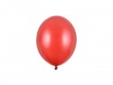 100 ballons en latex – Rouge coquelicot – Finition métallisée – 12 cm