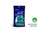 100 ballons en latex – Bleu des Caraïbes – Finition métallisée – 12 cm