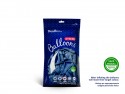100 ballons en latex – Bleu – Finition métallisée – 12 cm