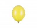 100 ballons en latex – Jaune citron – Finition métallisée – 12 cm