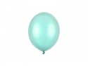100 ballons en latex – Vert menthe – Finition métallisée – 12 cm