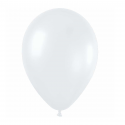 Ballon blanc satin -  28 cm 