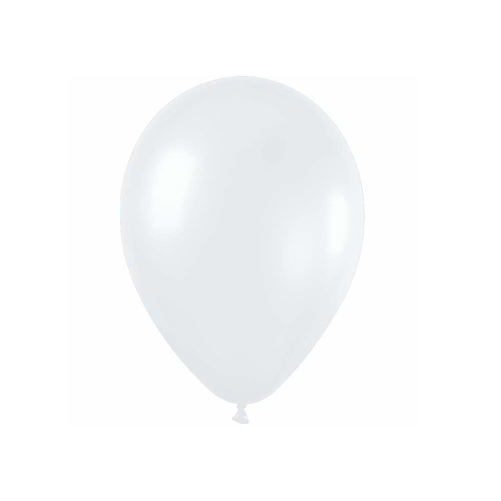 Ballon blanc satin -  28 cm 