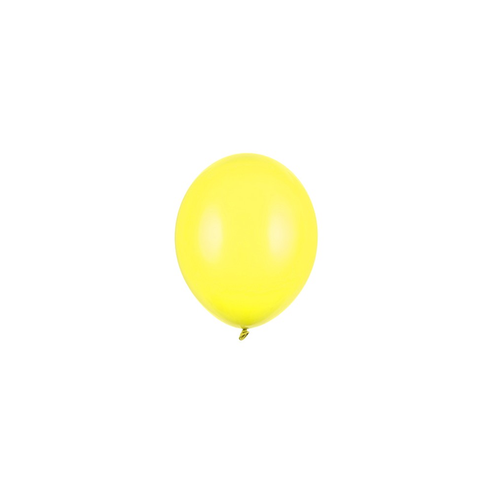 100 Ballons Strong 12cm - Zeste de citron pastel