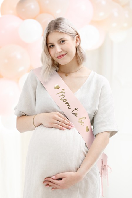 Echarpe Mom to be - rose pâle