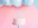 12 bougies longues bleues