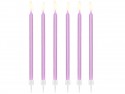 12 bougies longues mauve