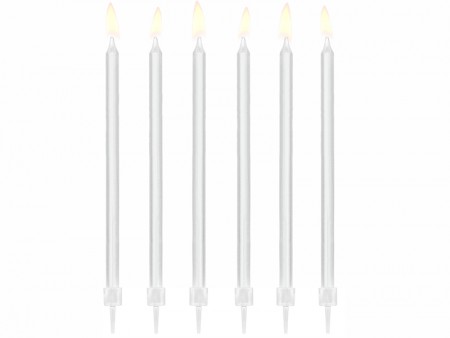 12 Bougies unies - blanches