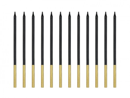 12 Bougies - unies - noires