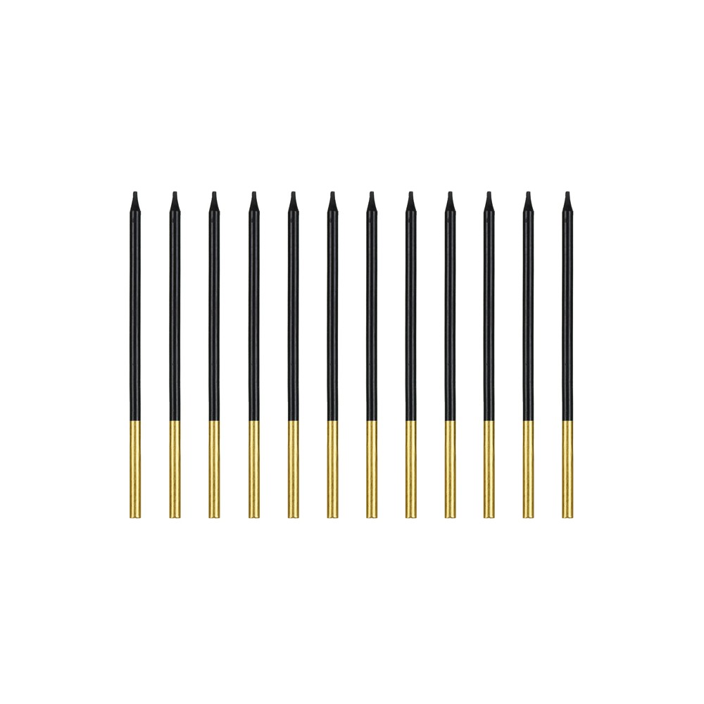 12 Bougies - unies - noires