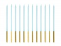12 Bougies unies - bleu clair