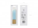 12 Bougies unies - bleu clair