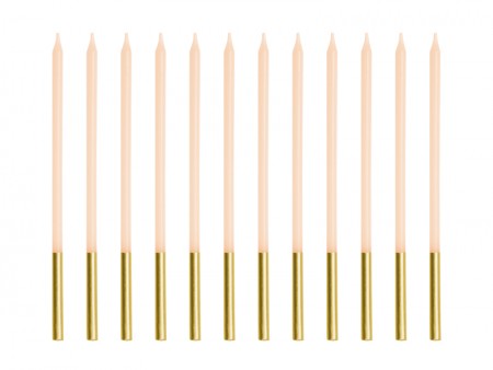 12 Bougies unies - beige