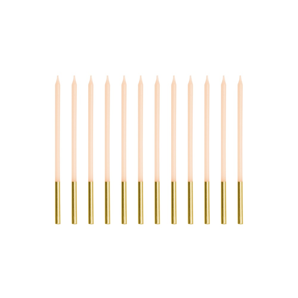 12 Bougies unies - beige