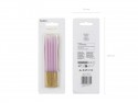 12 Bougies unies - violet