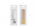 12 Bougies lisses - or rose - 14 cm