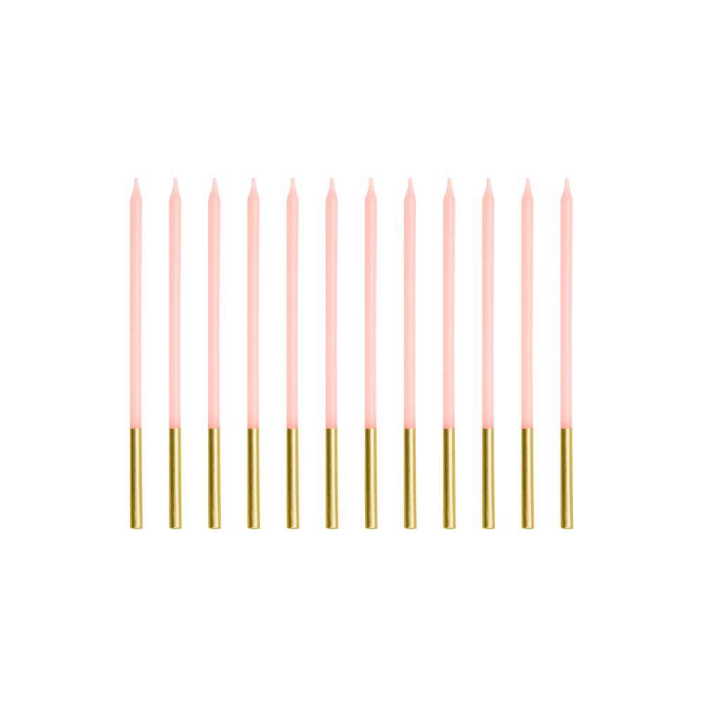 12 Bougies unies - rose