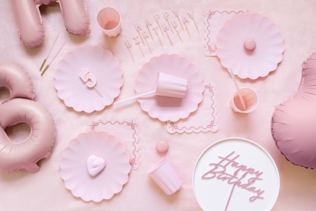 12 Bougies unies - rose