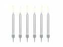 6 Bougies unies - argent
