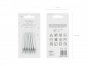 6 Bougies unies - argent