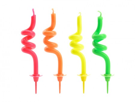 4 Bougies torsadées