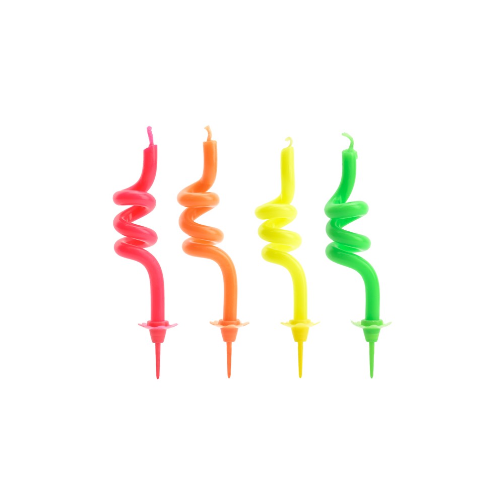 4 Bougies torsadées