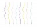 8 Bougies torsadées - mix - 14cm