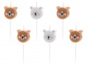 6 Bougies oursons