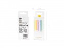 6 bougies pastel torsadées