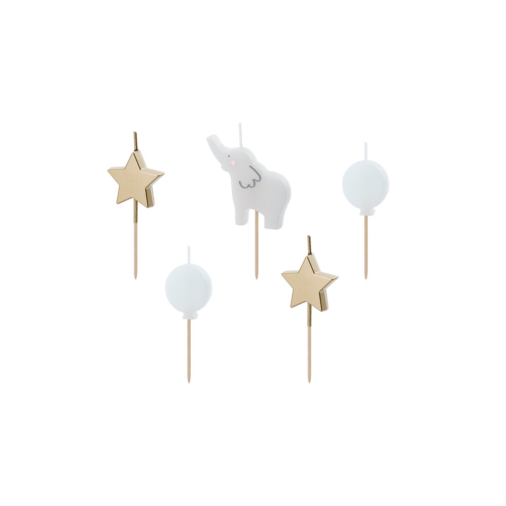 5 Bougies éléphant