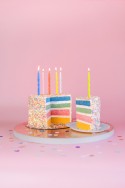 6 Bougies Torsadées - Assorties