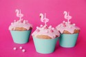 5 Bougies flamant rose