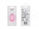 Bougie Chiffre 0 - rose