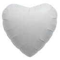 Ballon coeur  blanc- 46 cm 