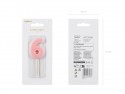 Bougie Chiffre 6 - rose clair