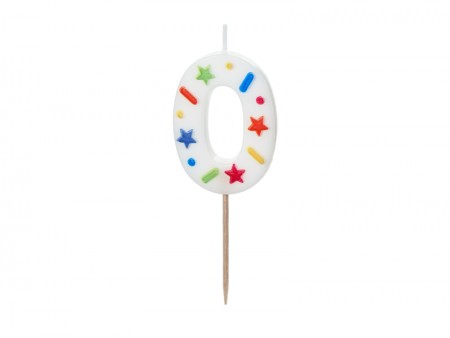 Bougie Chiffre '0' -...
