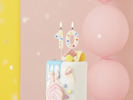 Bougie Chiffre '0' -...