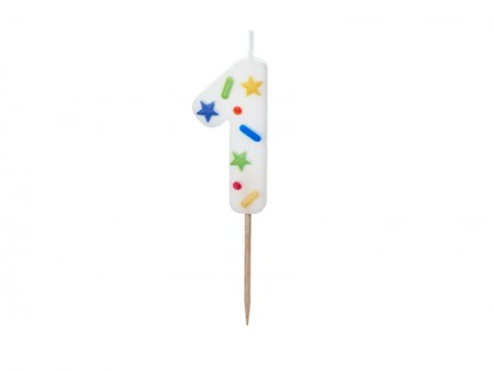 Bougie Chiffre '1' -...
