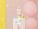 Bougie Chiffre '2' - confettis blancs
