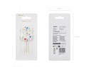 Bougie Chiffre '3' - confettis blancs