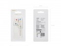 Bougie Chiffre '4' - confettis blancs