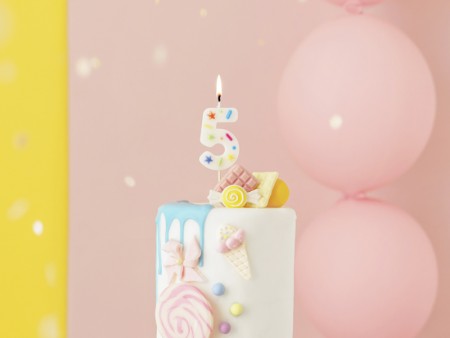Bougie Chiffre '5' -...