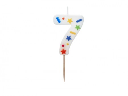 Bougie Chiffre '7' -...