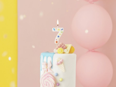 Bougie Chiffre '7' -...