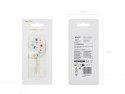 Bougie Chiffre '9' - confettis blancs