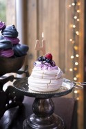 Bougie Chiffre 4 - or rose
