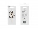 Bougie numéro 18 - - noir et blanc
