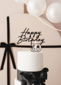 Bougie numéro 30 - noir et blanc