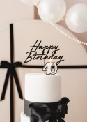 Bougie numéro 40 - noir et blanc